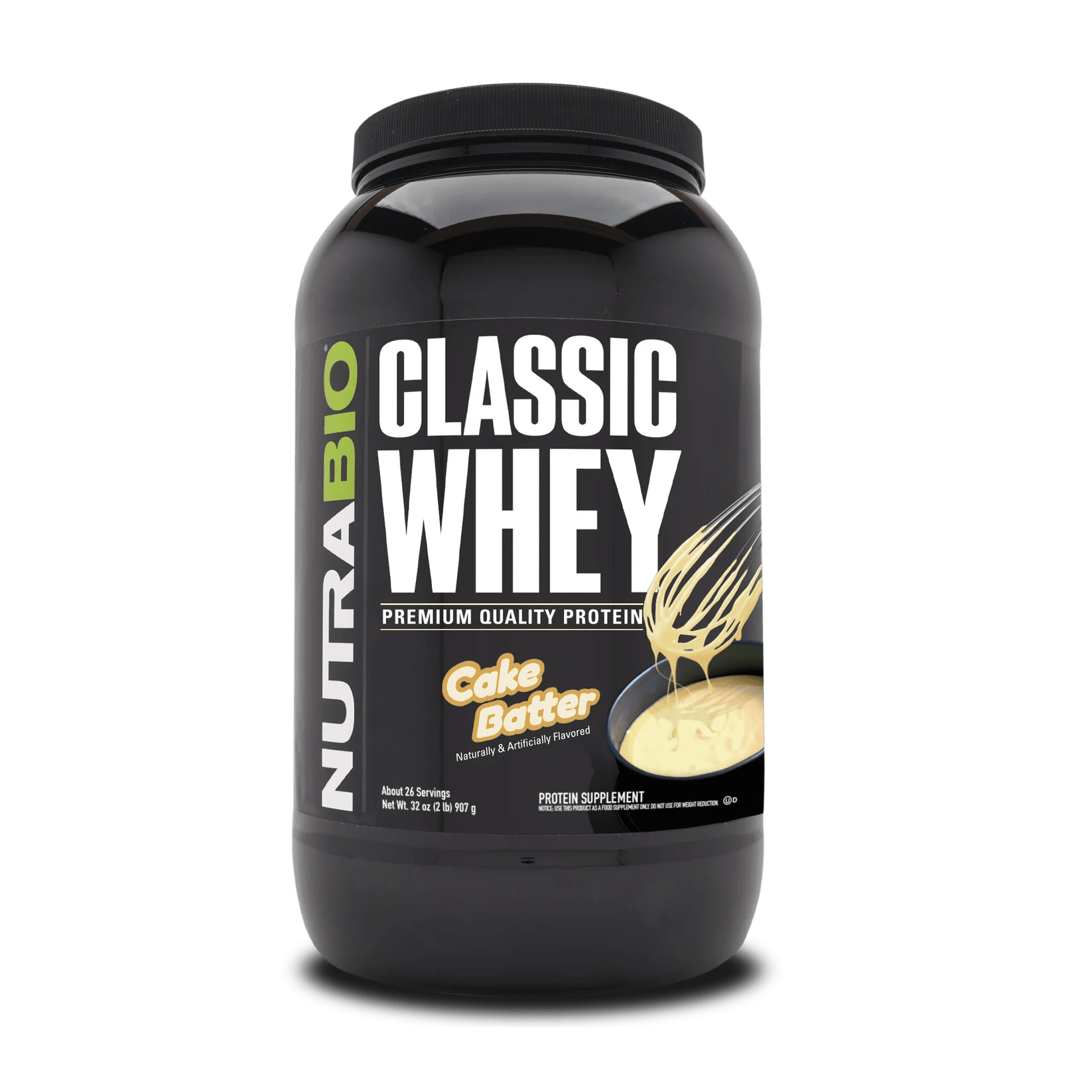 Nutrabio - Classic Whey - Cake Batter 2lb - Protein - Animal Supps | Supplement, Sports Nutrition, and Vitamin Shop | Vineland NJ