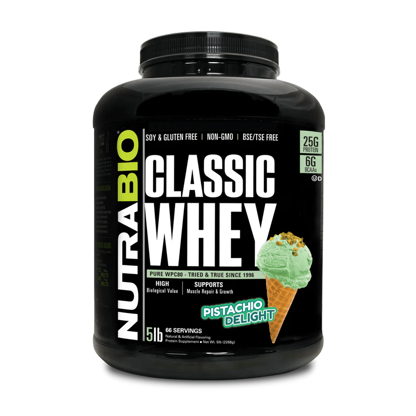 Nutrabio - Classic Whey - Pistachio Delight 5lb - Protein - Animal Supps | Sports Nutrition & Supplement Store | Vineland, NJ