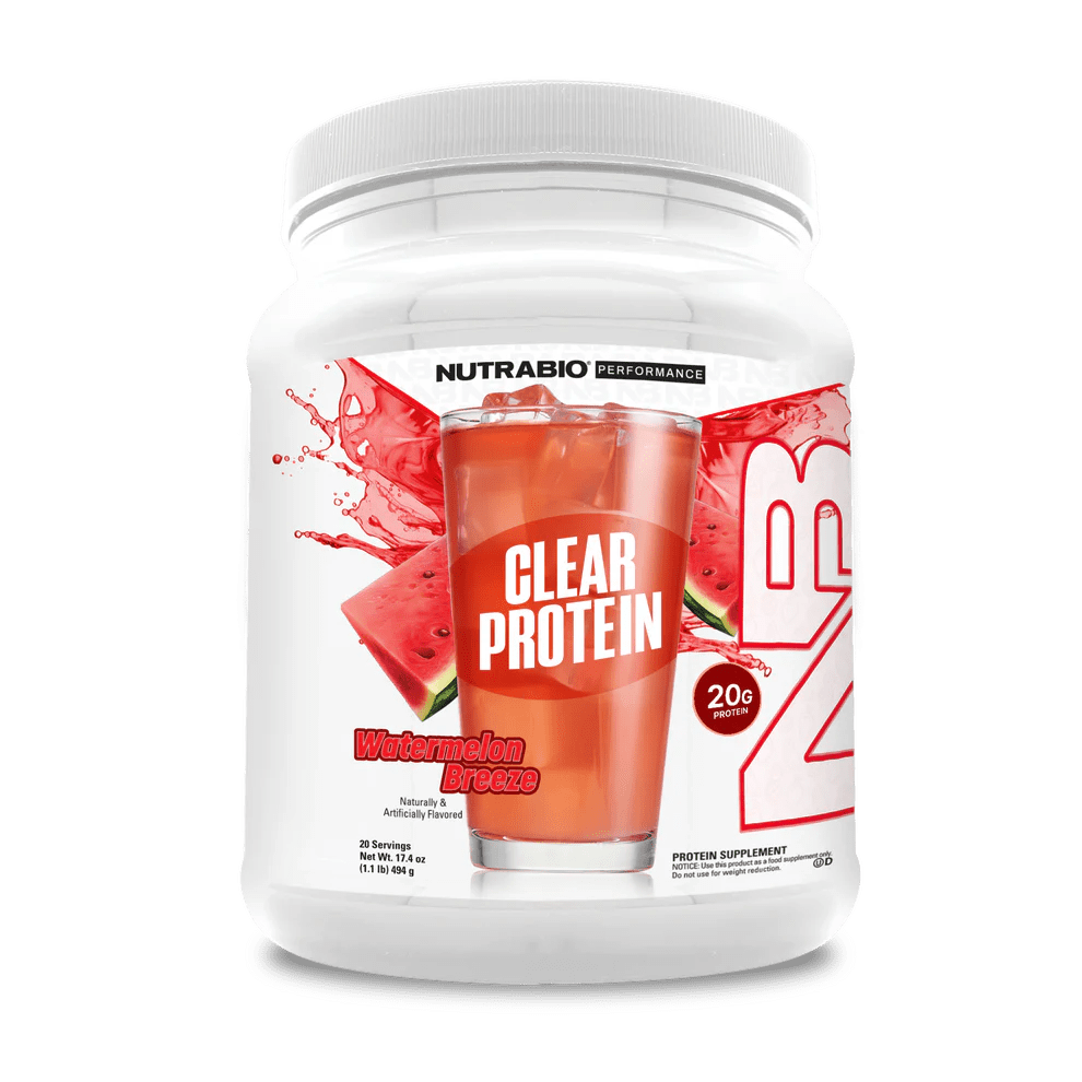 NutraBio - Clear Whey Isolate - Watermelon Breeze - Protein - Animal Supps | Sports Nutrition & Supplement Store | Vineland, NJ