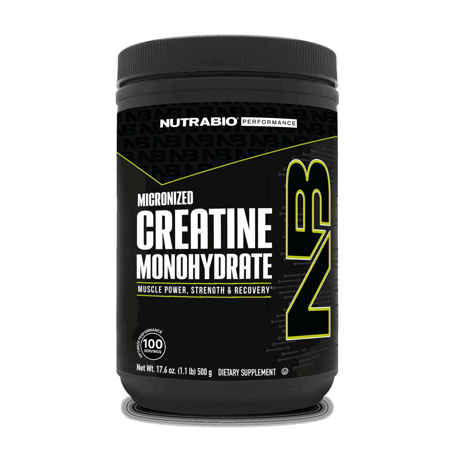 NutraBio - Creatine Monohydrate - Unflavored 100serv (500g) - Creatine - Animal Supps | Sports Nutrition & Supplement Store | Vineland, NJ