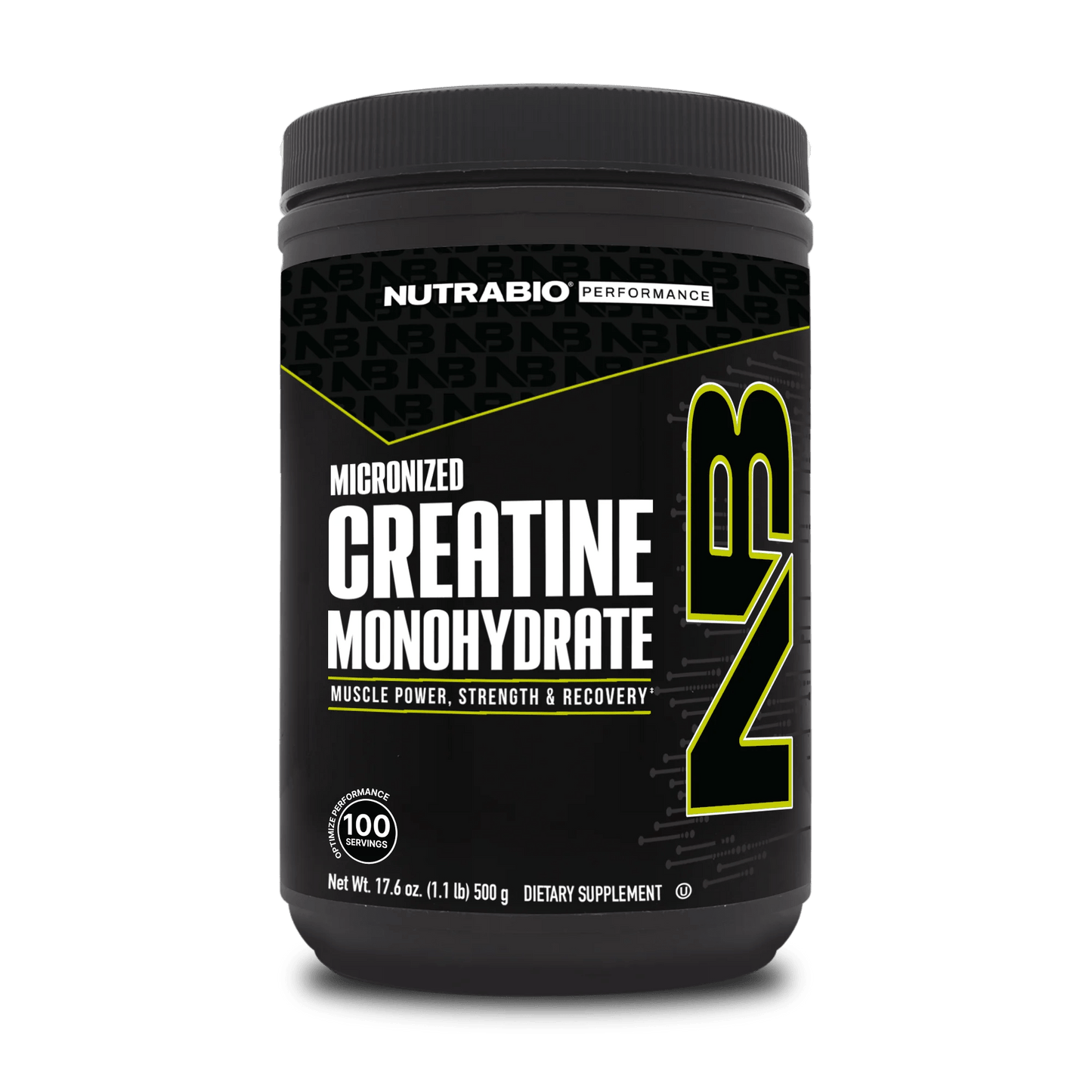 NutraBio - Creatine Monohydrate - Unflavored 100serv (500g) - Creatine - Animal Supps | Sports Nutrition & Supplement Store | Vineland, NJ