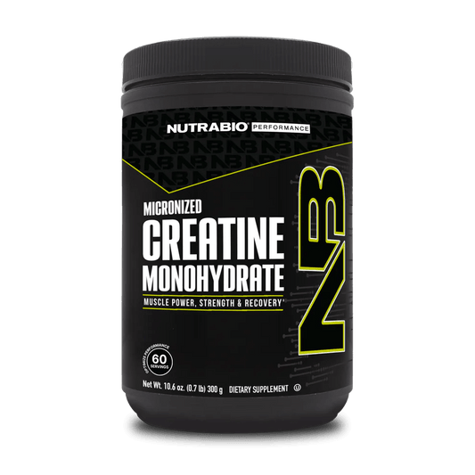 NutraBio - Creatine Monohydrate - Unflavored 60serv (300g) - Creatine - Animal Supps | Sports Nutrition & Supplement Store | Vineland, NJ