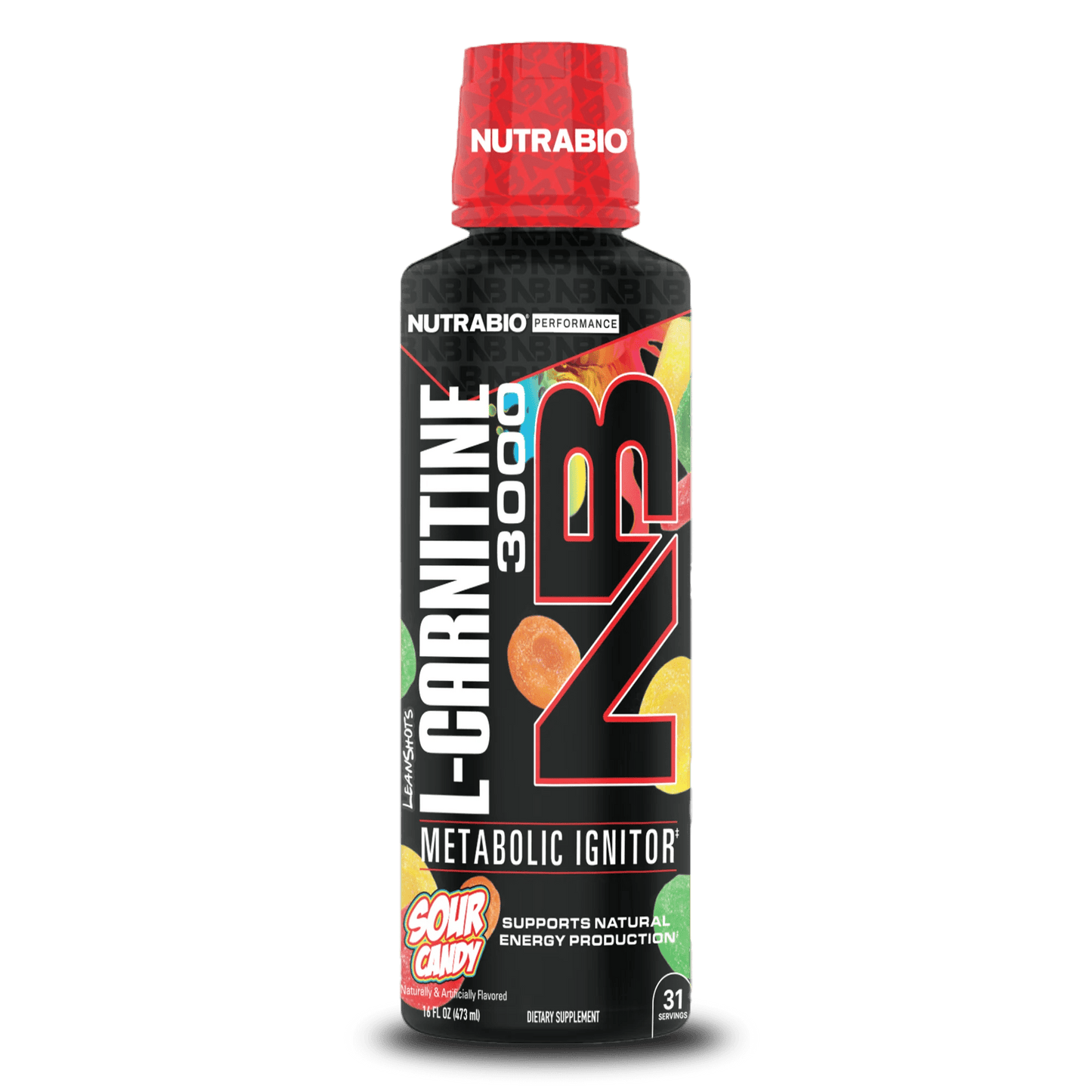 NutraBio - LeanShots L - Carnitine (3000mg) - Sour Candy - Fat Burner - Animal Supps | Sports Nutrition & Supplement Store | Vineland, NJ