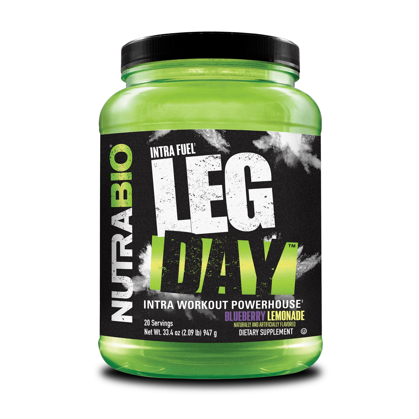 NutraBio - Leg Day - Blueberry Lemonade 20serv - Recovery - Animal Supps | Supplement, Sports Nutrition, and Vitamin Shop | Vineland NJ