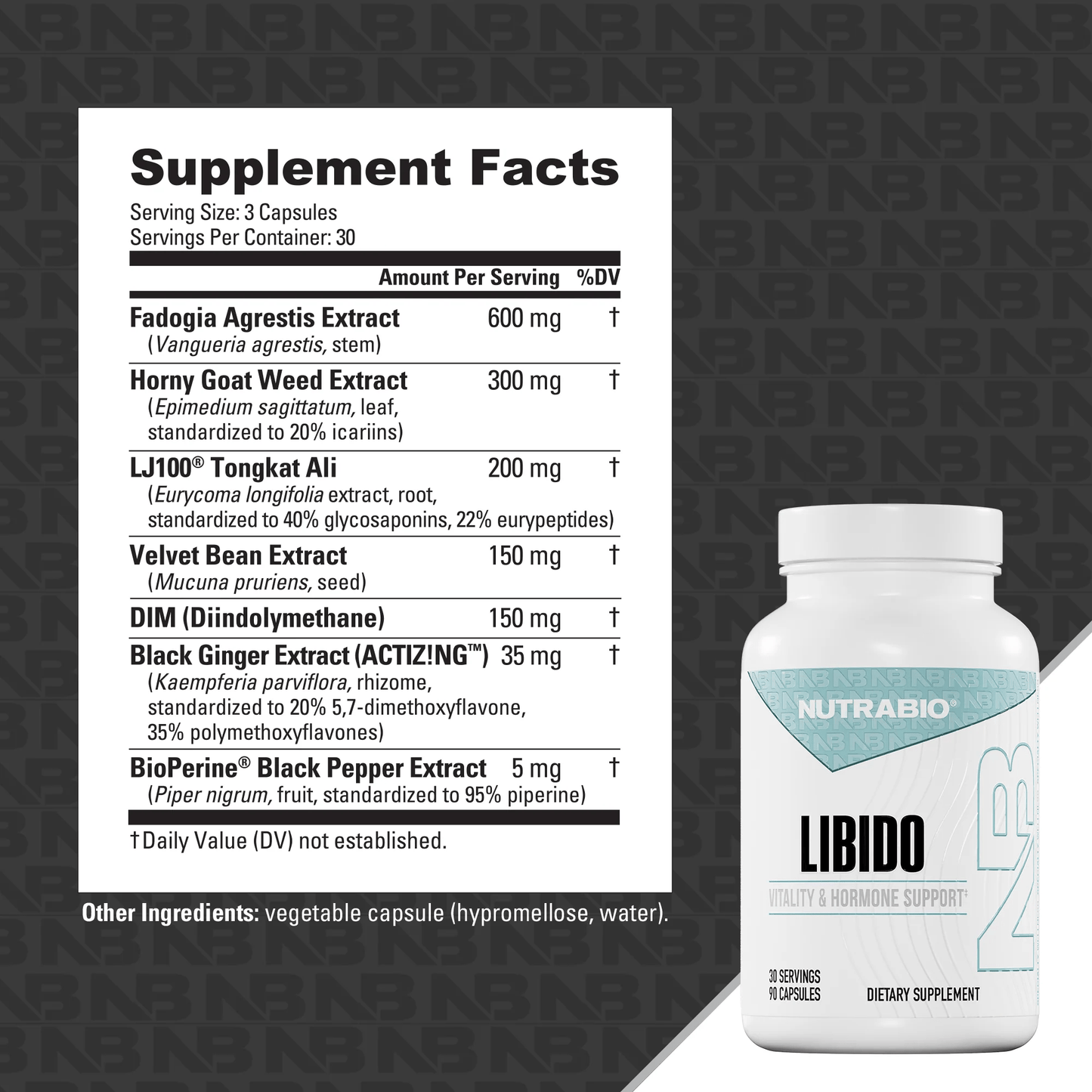 NutraBio - Libido - Hormonal Support - Animal Supps | Sports Nutrition & Supplement Store | Vineland, NJ