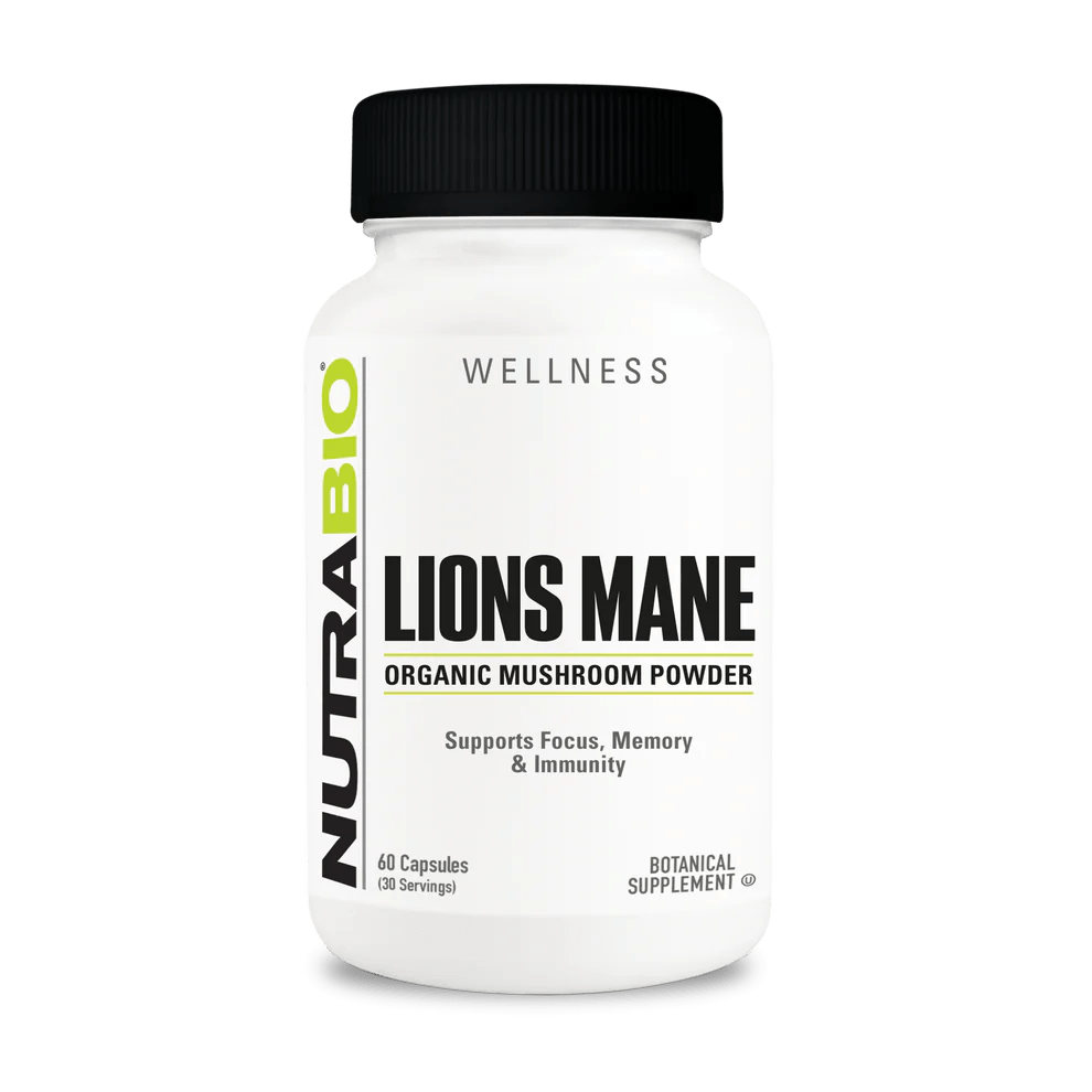 Nutrabio - Lions Mane - 60ct - Nootropic - Animal Supps | Sports Nutrition & Supplement Store | Vineland, NJ