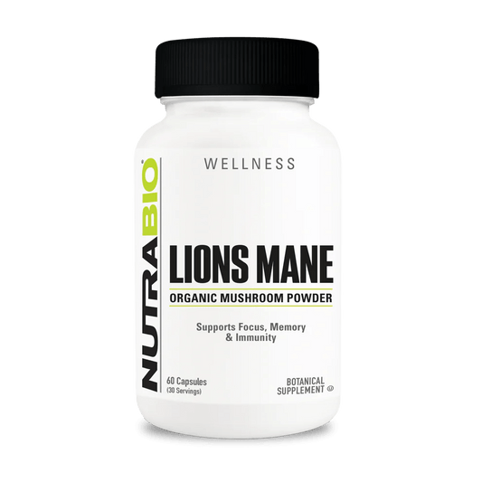 Nutrabio - Lions Mane - 60ct - Nootropic - Animal Supps | Sports Nutrition & Supplement Store | Vineland, NJ