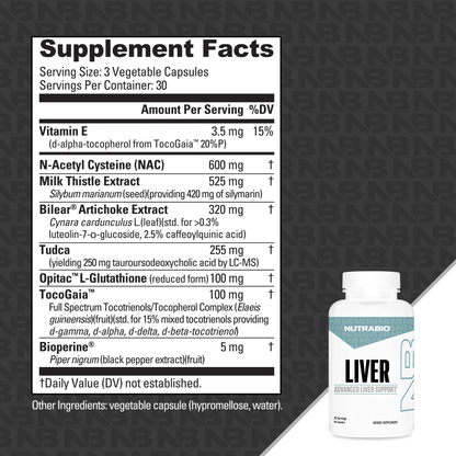 NutraBio - Liver - Liver Support - Animal Supps | Sports Nutrition & Supplement Store | Vineland, NJ