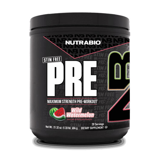 NutraBio - PRE Stim Free - Non - Stim Pre Workout - Animal Supps | Sports Nutrition & Supplement Store | Vineland, NJ