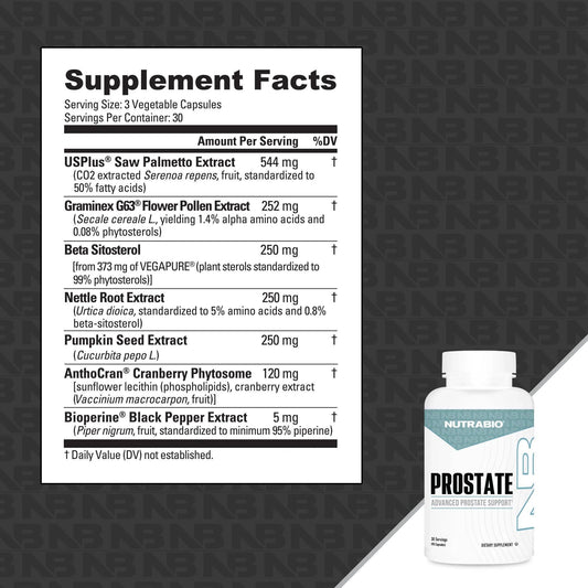NutraBio - Prostate - Prostate Support - Animal Supps | Sports Nutrition & Supplement Store | Vineland, NJ