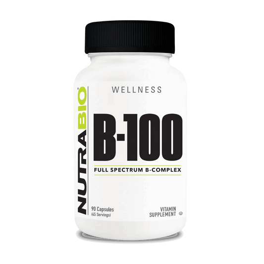 NutraBio - Vitamin B - 100 Complex - 45serv - Vitamin & Mineral - Animal Supps | Sports Nutrition & Supplement Store | Vineland, NJ