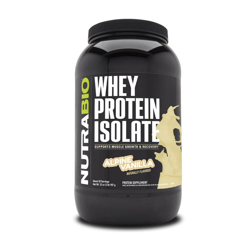 NutraBio - Whey Protein Isolate - Alpine Vanilla 2.2lb - Protein - Animal Supps | Sports Nutrition & Supplement Store | Vineland, NJ