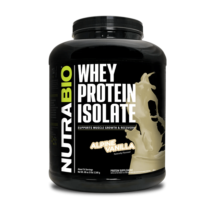 NutraBio - Whey Protein Isolate - Alpine Vanilla 5lb - Protein - Animal Supps | Sports Nutrition & Supplement Store | Vineland, NJ