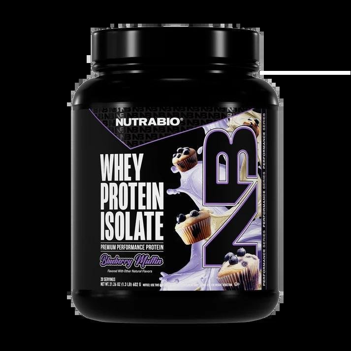 NutraBio - Whey Protein Isolate - Blueberry Muffin 1.49lb - Protein -Animal Supps | Supplement, Sports Nutrition, and Vitamin Shop | Vineland NJ