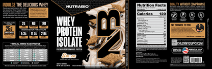 NutraBio - Whey Protein Isolate - Blueberry Muffin 2lb - Protein - Animal Supps | Supplement, Sports Nutrition, and Vitamin Shop | Vineland NJ