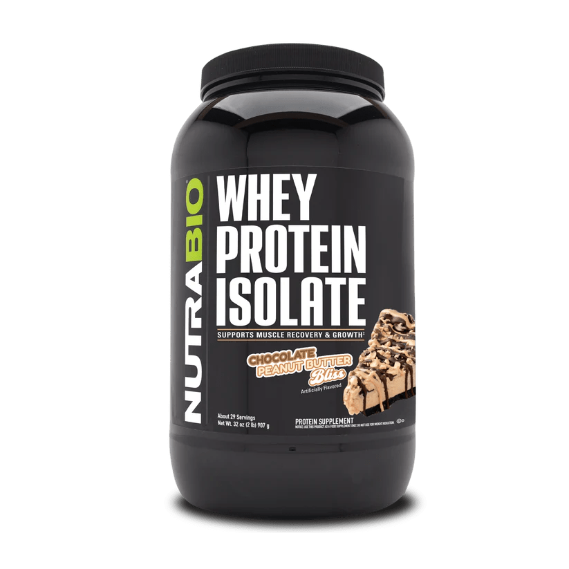 NutraBio - Whey Protein Isolate - Chocolate Peanut Butter Bliss 2.2lb - Protein - Animal Supps | Sports Nutrition & Supplement Store | Vineland, NJ