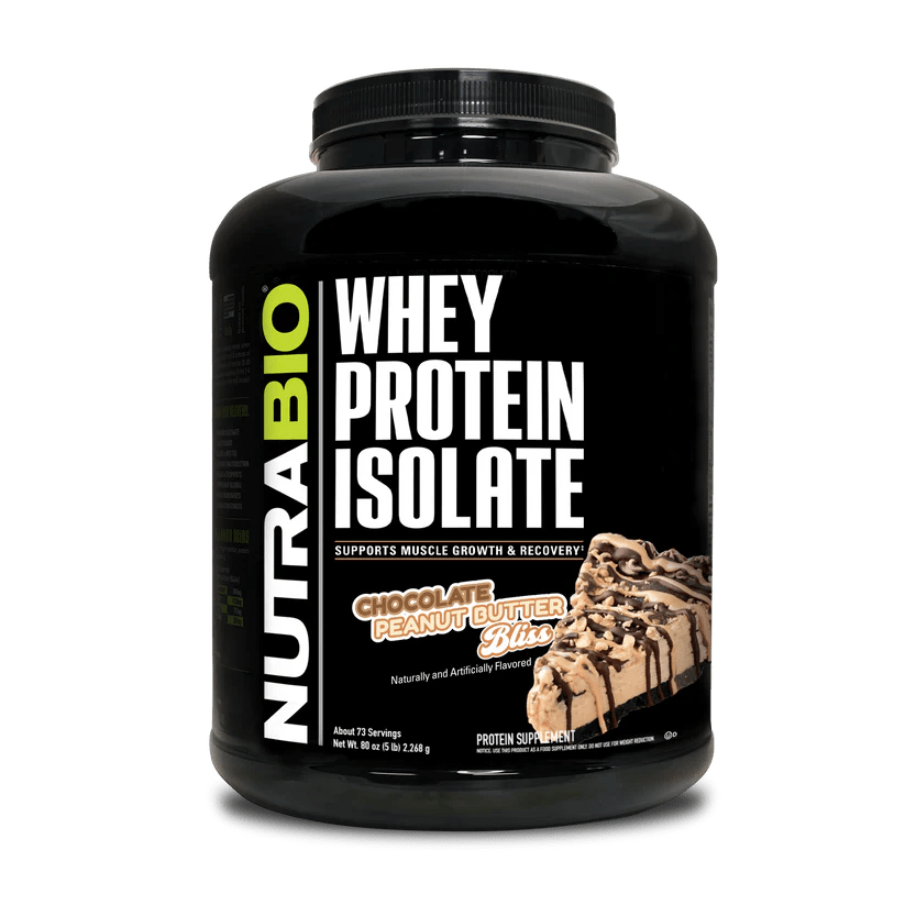 NutraBio - Whey Protein Isolate - Chocolate Peanut Butter Bliss 5lb - Protein - Animal Supps | Sports Nutrition & Supplement Store | Vineland, NJ