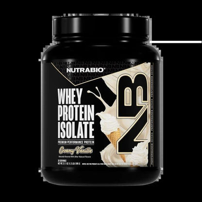 NutraBio - Whey Protein Isolate - Creamy Vanilla 20serv 1.49lb - Protein -Animal Supps | Supplement, Sports Nutrition, and Vitamin Shop | Vineland NJ
