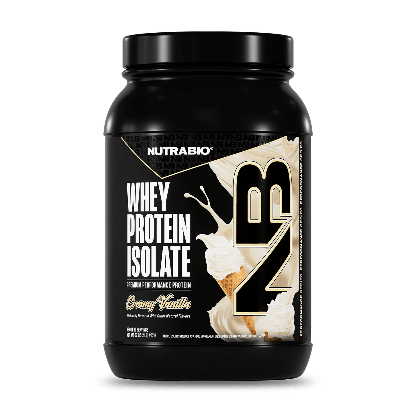 NutraBio - Whey Protein Isolate - Creamy Vanilla (Alpine Vanilla) 2lb - Protein - Animal Supps | Supplement, Sports Nutrition, and Vitamin Shop | Vineland NJ