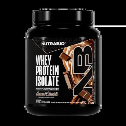 NutraBio - Whey Protein Isolate - Gourmet Chocolate 20serv 1.49lb - Protein -Animal Supps | Supplement, Sports Nutrition, and Vitamin Shop | Vineland NJ