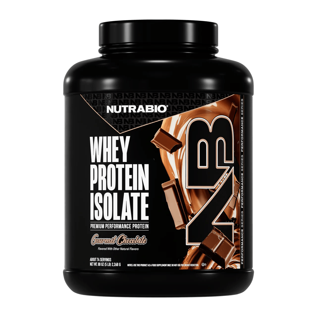 NutraBio - Whey Protein Isolate - Gourmet Chocolate 5lb - Protein - Animal Supps | Supplement, Sports Nutrition, and Vitamin Shop | Vineland NJ