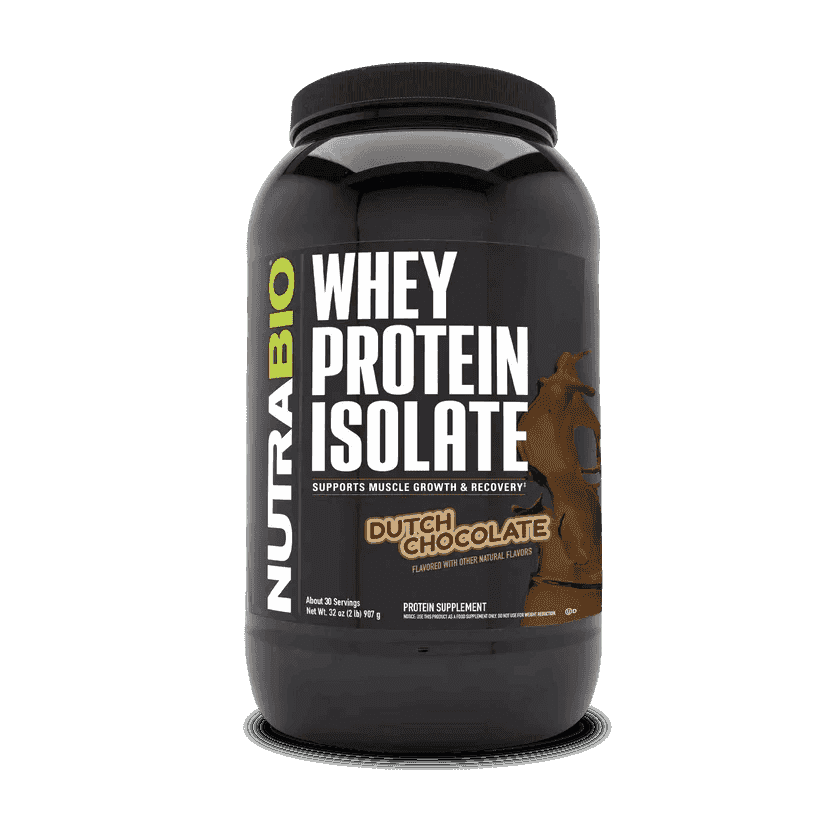 NutraBio - Whey Protein Isolate - Dutch Chocolate 2.2lb - Protein - Animal Supps | Sports Nutrition & Supplement Store | Vineland, NJ