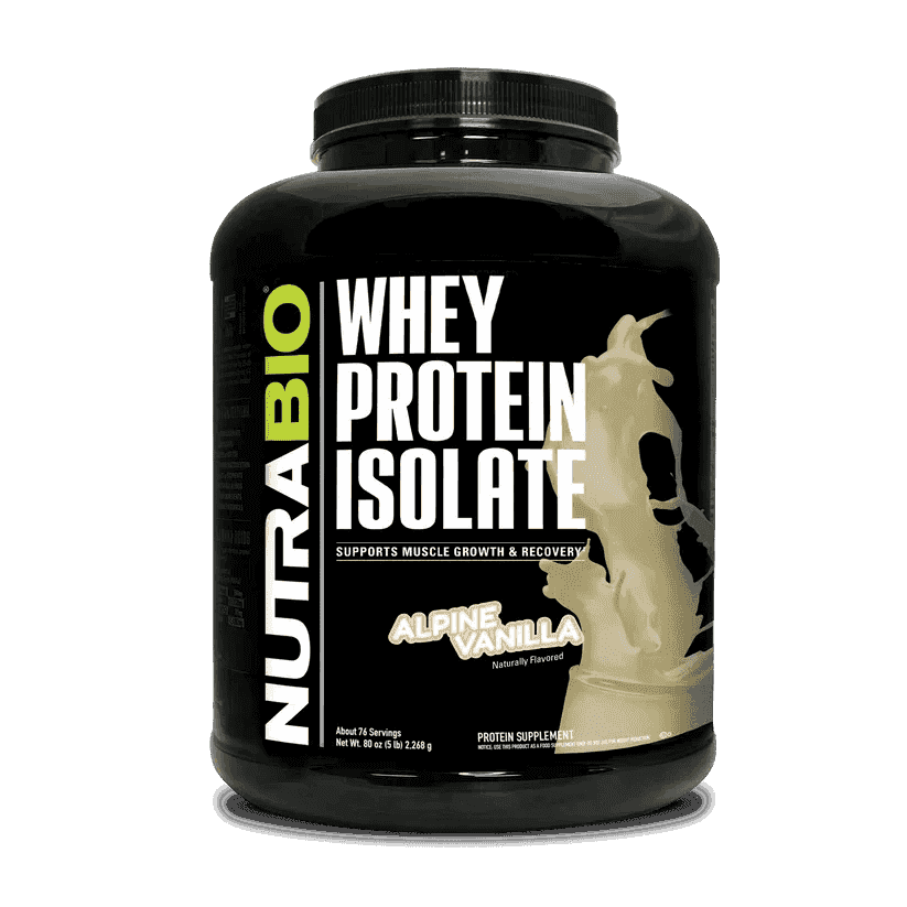 NutraBio - Whey Protein Isolate - Alpine Vanilla 5lb - Protein - Animal Supps | Sports Nutrition & Supplement Store | Vineland, NJ