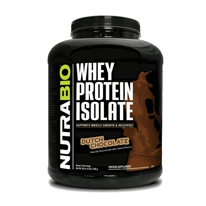 NutraBio - Whey Protein Isolate - Dutch Chocolate 5lb - Protein - Animal Supps | Sports Nutrition & Supplement Store | Vineland, NJ