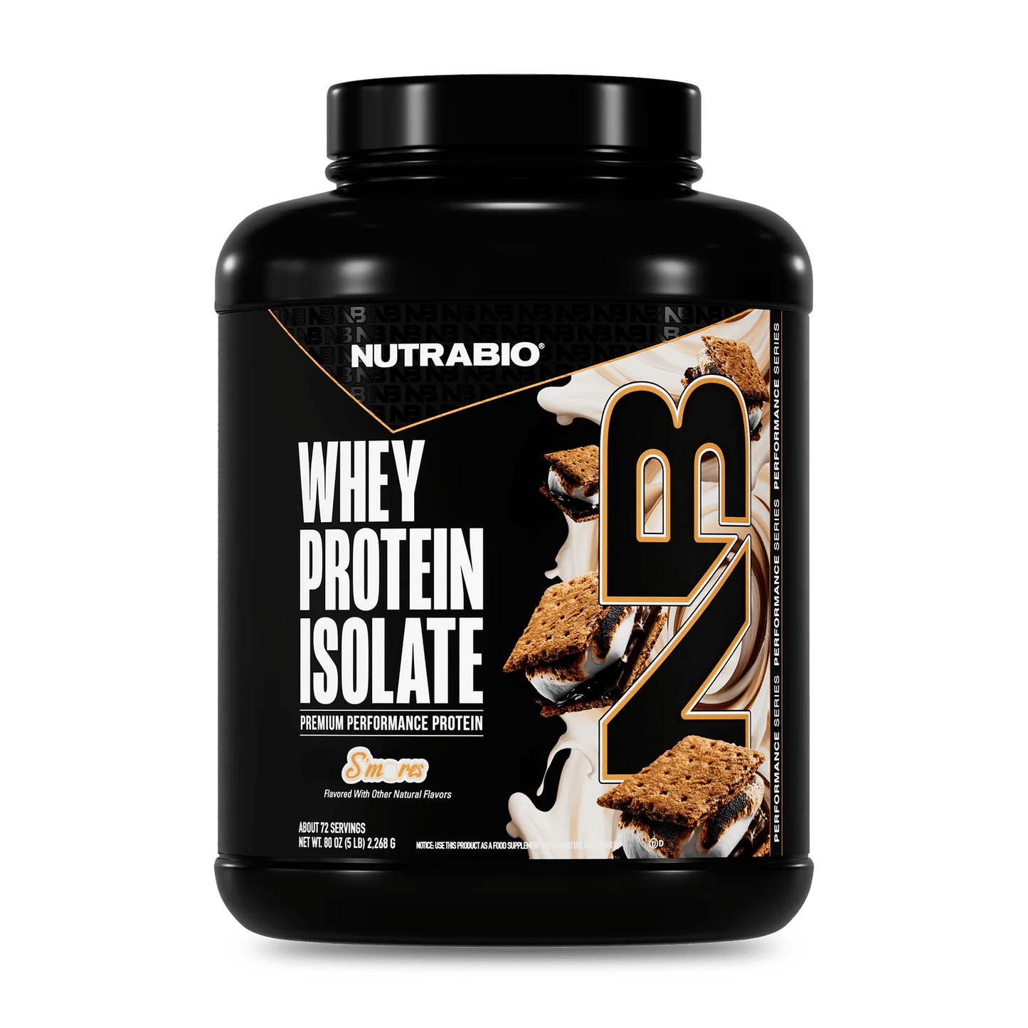 NutraBio - Whey Protein Isolate - S'mores 5lb - Protein - Animal Supps | Supplement, Sports Nutrition, and Vitamin Shop | Vineland NJ