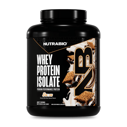 NutraBio - Whey Protein Isolate - S'mores 5lb - Protein - Animal Supps | Supplement, Sports Nutrition, and Vitamin Shop | Vineland NJ
