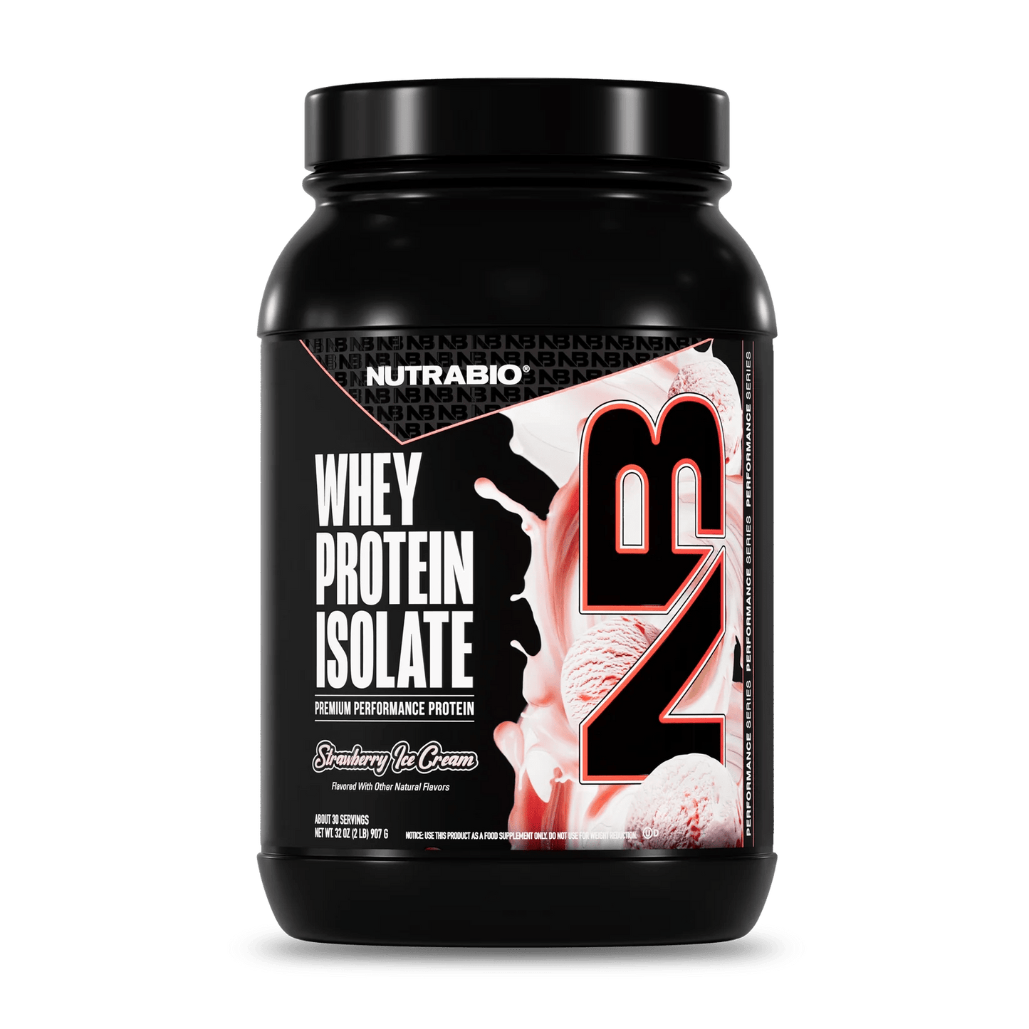 NutraBio - Whey Protein Isolate - Strawberry Ice Cream 2lb - Protein - Animal Supps | Supplement, Sports Nutrition, and Vitamin Shop | Vineland NJ