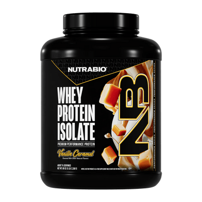 NutraBio - Whey Protein Isolate - Vanilla Caramel 5lb - Protein - Animal Supps | Supplement, Sports Nutrition, and Vitamin Shop | Vineland NJ
