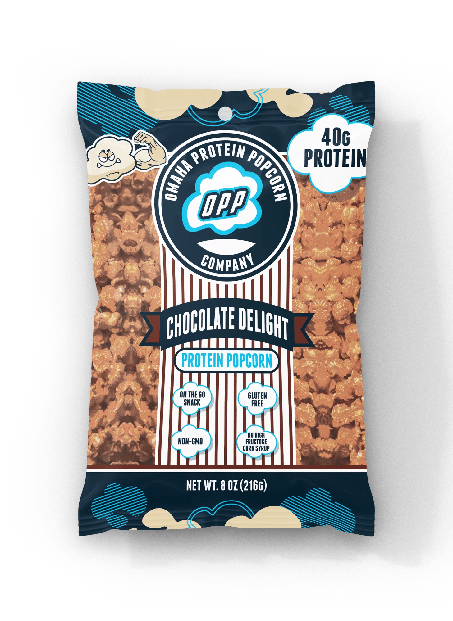 Omaha Protein Popcorn - Chocolate Delight 8oz - Protein Snack - Animal Supps | Sports Nutrition & Supplement Store | Vineland, NJ