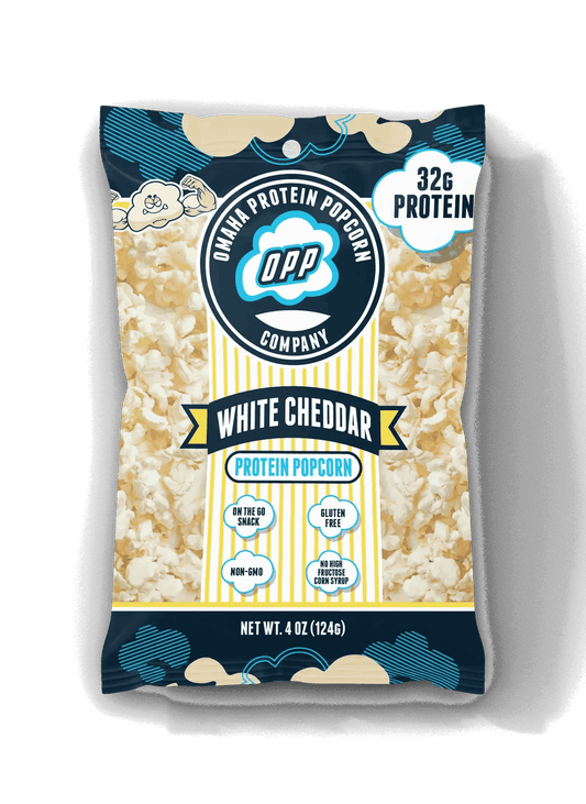 Omaha Protein Popcorn - White Cheddar 4oz - Protein Snack - Animal Supps | Sports Nutrition & Supplement Store | Vineland, NJ