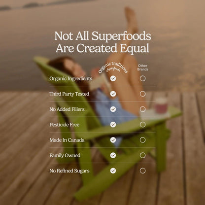 Organic Traditions Superfoods - Matcha Latte with Probiotics - 1 - Bag - Matcha - Animal Supps | Sports Nutrition & Supplement Store | Vineland, NJ