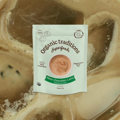 Organic Traditions Superfoods – Mint Chocolate Latte - 1 - Bag - Coffee - Animal Supps | Sports Nutrition & Supplement Store | Vineland, NJ