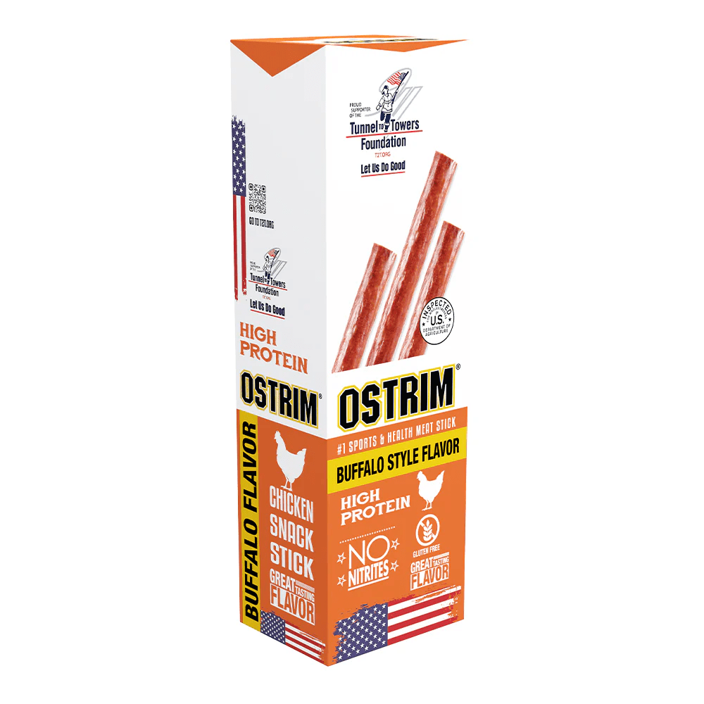Ostrim - Chicken Meat Sticks - Buffalo Style Single - Meat Snacks - Animal Supps | Supplement, Sports Nutrition, and Vitamin Shop | Vineland NJ