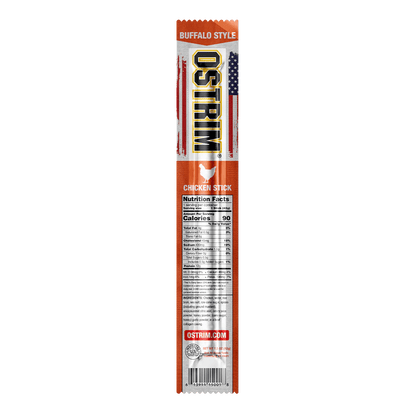 Ostrim - Chicken Meat Sticks - Buffalo Style Single - Meat Snacks - Animal Supps | Supplement, Sports Nutrition, and Vitamin Shop | Vineland NJ