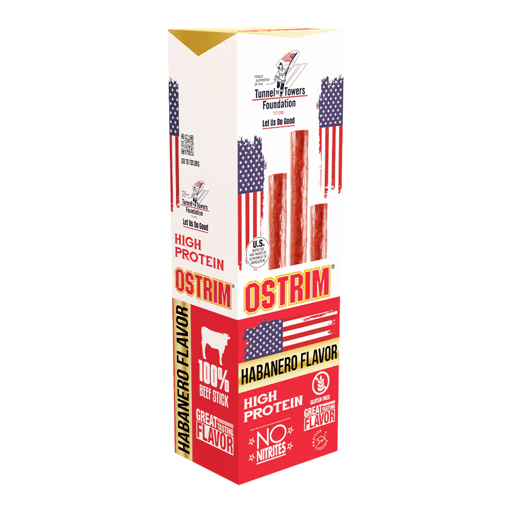 Ostrim - Grass - Fed Beef Sticks - Habanero Single - Meat Snacks - Animal Supps | Supplement, Sports Nutrition, and Vitamin Shop | Vineland NJ