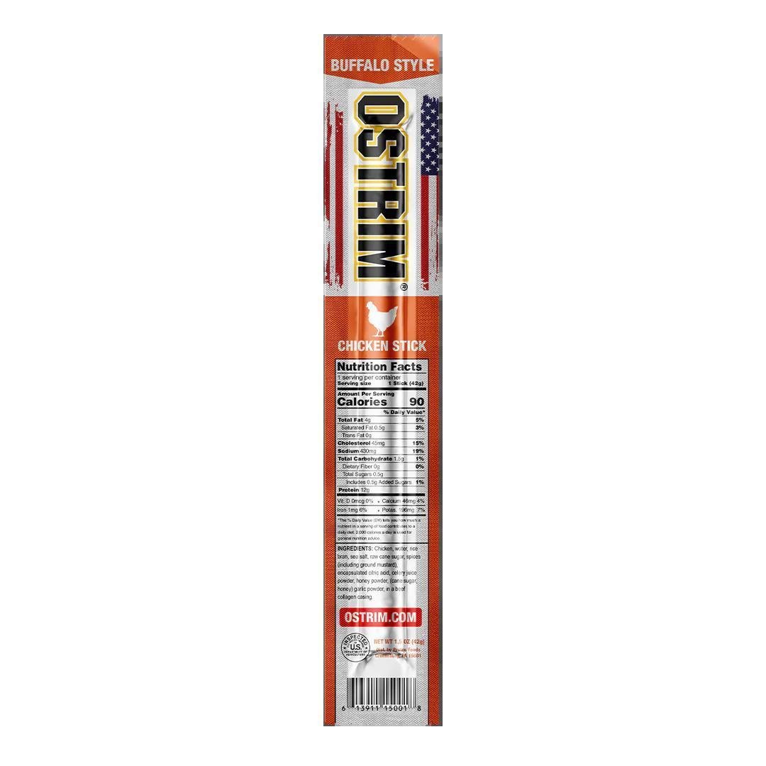Ostrim Sticks - Buffalo Style - Chicken Single - Meat Snacks - Animal Supps | Supplement, Sports Nutrition, and Vitamin Shop | Vineland NJ