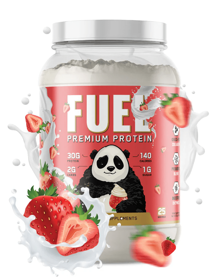 Panda Supplements - FUEL Premium Protein - Strawberries & Cream 25serv - Protein - Animal Supps | Sports Nutrition & Supplement Store | Vineland, NJ
