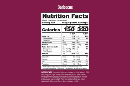 Power Crunch Protein Crisps - BBQ - Food & Snacks - Animal Supps | Sports Nutrition & Supplement Store | Vineland, NJ