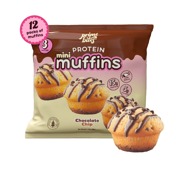 Prime Bites - Mini Muffins Single Packs - Chocolate Chip Single - Food/Snacks - Animal Supps | Supplement, Sports Nutrition, and Vitamin Shop | Vineland NJ