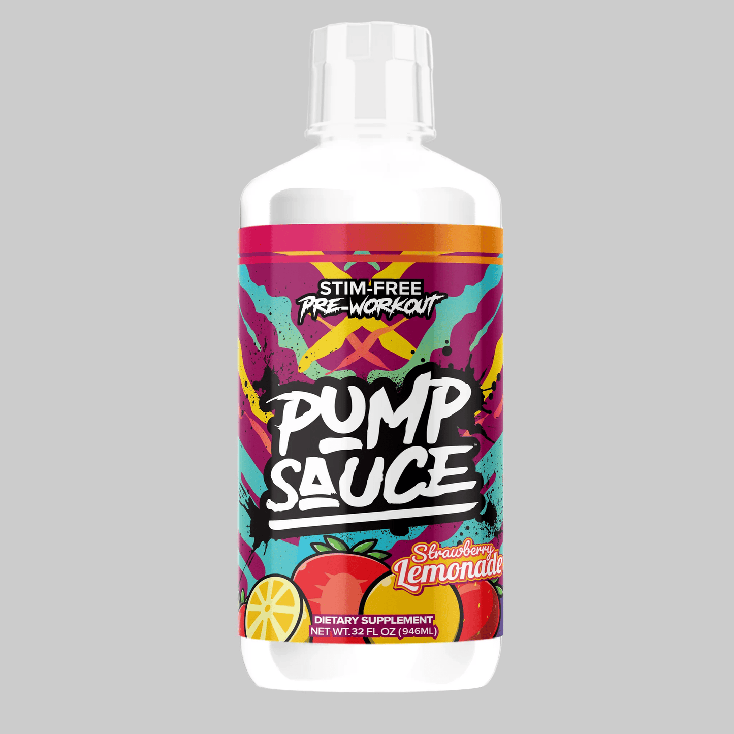 Pump Sauce - Strawberry Lemonade 32oz - Non - Stim Pre Workout - Animal Supps | Sports Nutrition & Supplement Store | Vineland, NJ