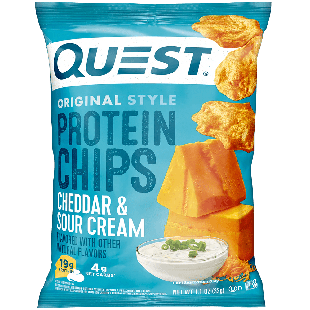 Quest - Protein Chips - Cheddar & Sour Cream Single - Food/Snacks - Animal Supps | Supplement, Sports Nutrition, and Vitamin Shop | Vineland NJ