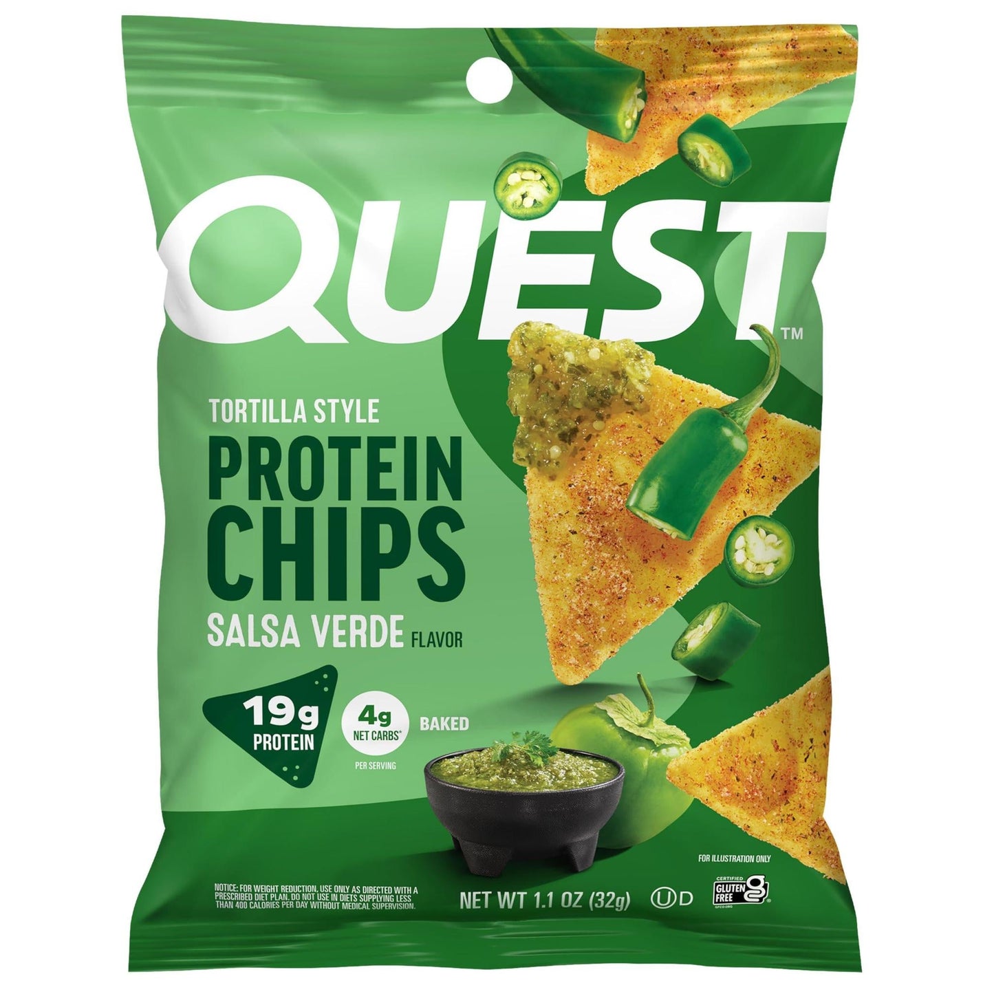 Quest - Protein Chips - Salsa Verde Single - Food/Snacks - Animal Supps | Supplement, Sports Nutrition, and Vitamin Shop | Vineland NJ