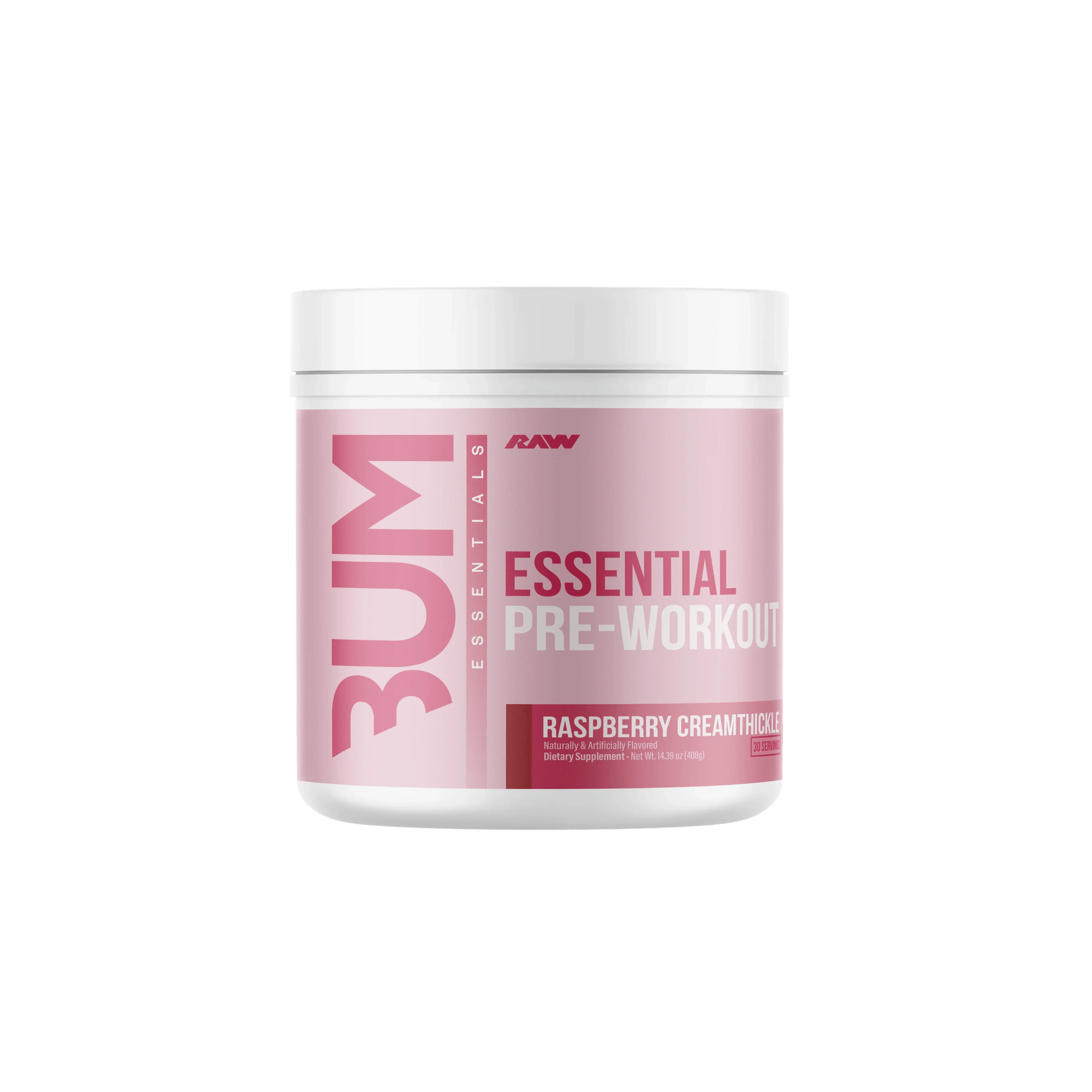 Raw – BUM Essential Pre - Workout - Raspberry Creamthickle - Pre - Workout - Animal Supps | Sports Nutrition & Supplement Store | Vineland, NJ