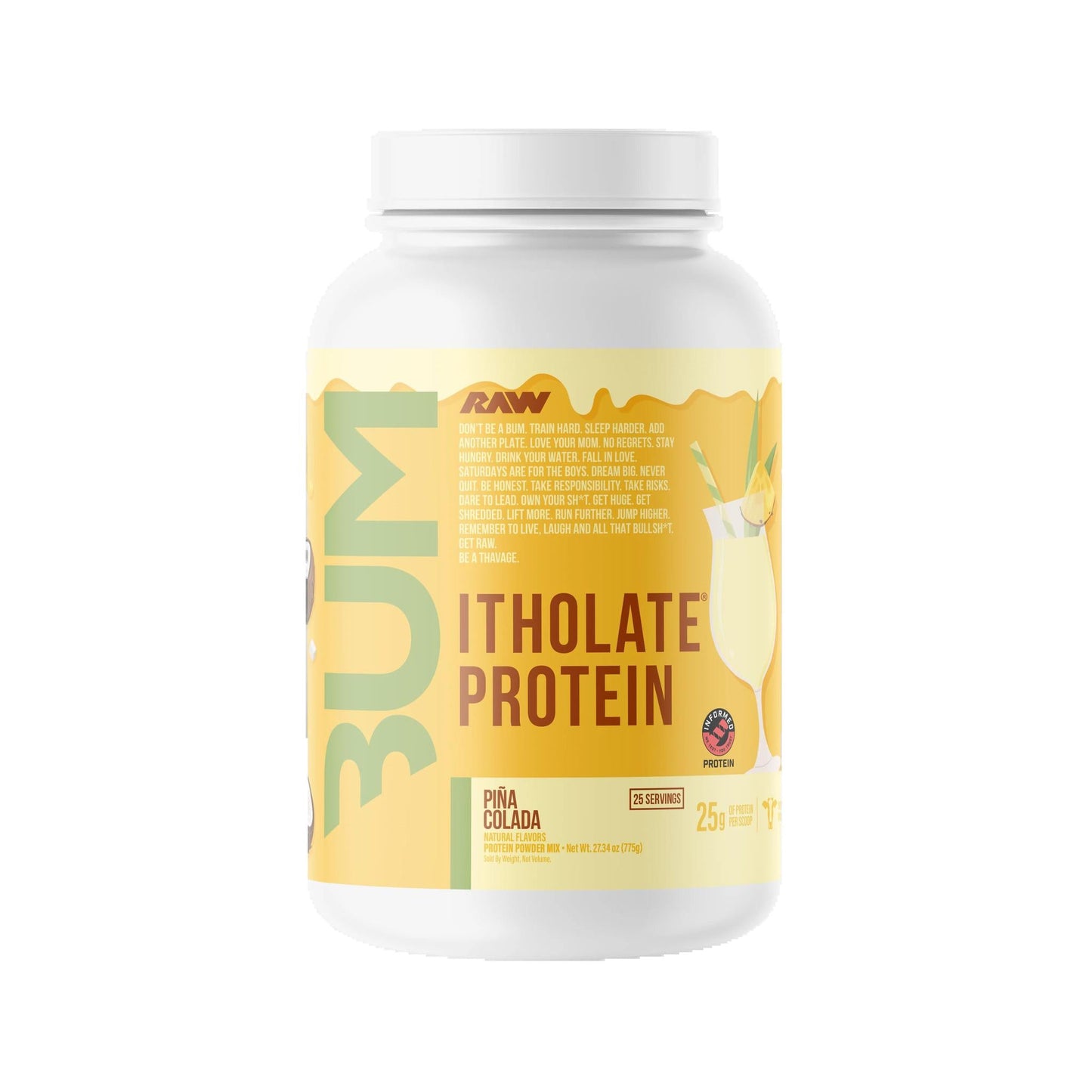 Raw - CBUM Itholate - Pina Colada 25serv - Whey Protein - Animal Supps | Sports Nutrition & Supplement Store | Vineland, NJ