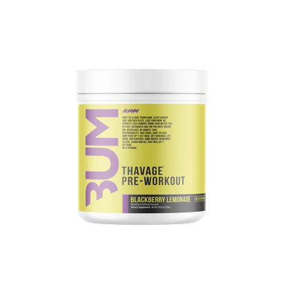 Raw - CBUM Thavage Pre - Workout - Blackberry Lemonade 20/40serv - Pre - Workout - Animal Supps | Sports Nutrition & Supplement Store | Vineland, NJ