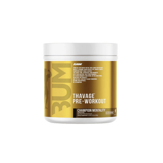 Raw - CBUM Thavage Pre - Workout - Champion Mentality (Citrus Slush) 20/40serv - Pre - Workout - Animal Supps | Sports Nutrition & Supplement Store | Vineland, NJ
